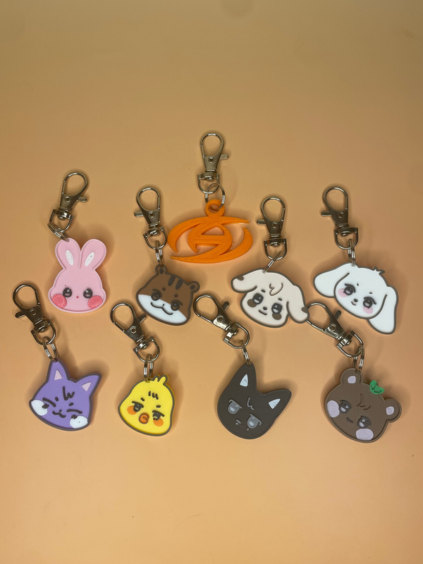 ANITEEZ Face Keychains